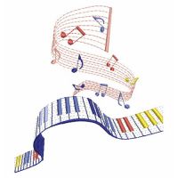 Rippled Music Notes 2 | OregonPatchWorks