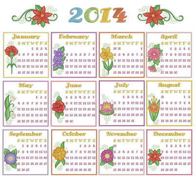 2014 Floral Calendar -29