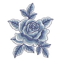 Delft Blue Roses