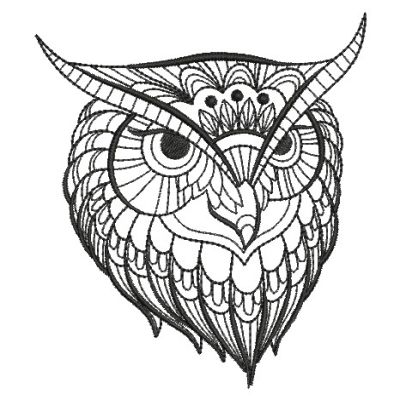 Blackwork Owls 2 -4