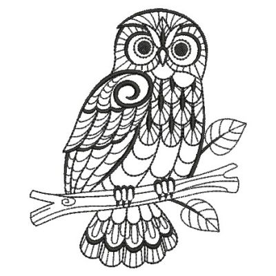 Blackwork Owls 2 -5