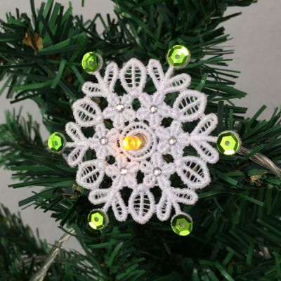 FSL Crystal Sequin Snowflake Lights -3