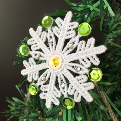FSL Crystal Sequin Snowflake Lights -6