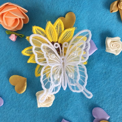 3D Organza Butterfly -11