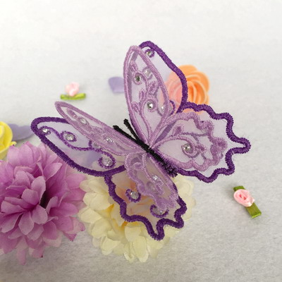 3D Organza Butterfly 2 -7