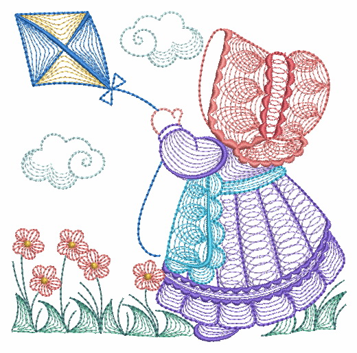 Rippled Sunbonnet Sue 2 -8