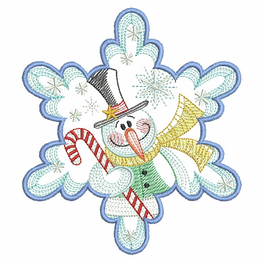 Snowflake Snowman 3-4