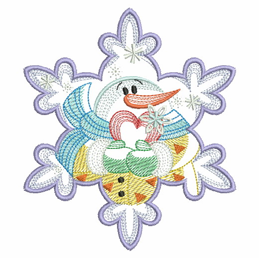 Snowflake Snowman 3-5