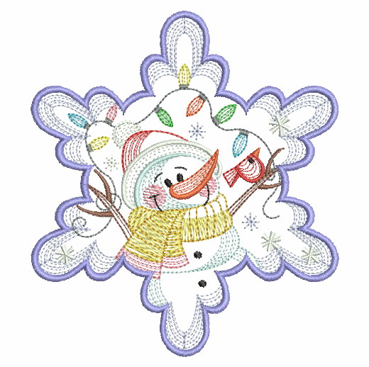 Snowflake Snowman 3-7