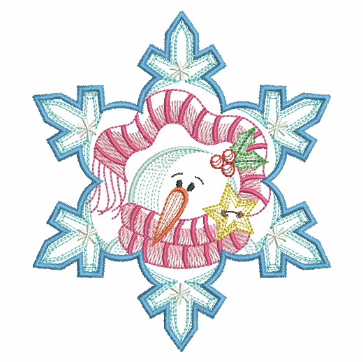 Snowflake Snowman 3-8