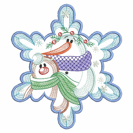 Snowflake Snowman 3-10