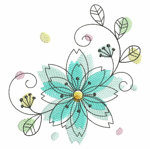 Doodle Flowers 2-10