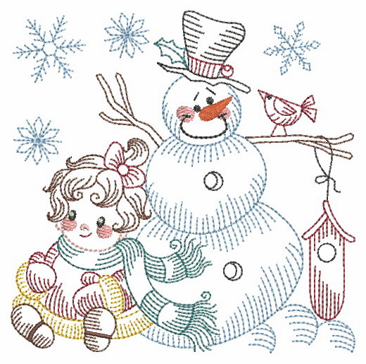 Vintage Snowman 8-4