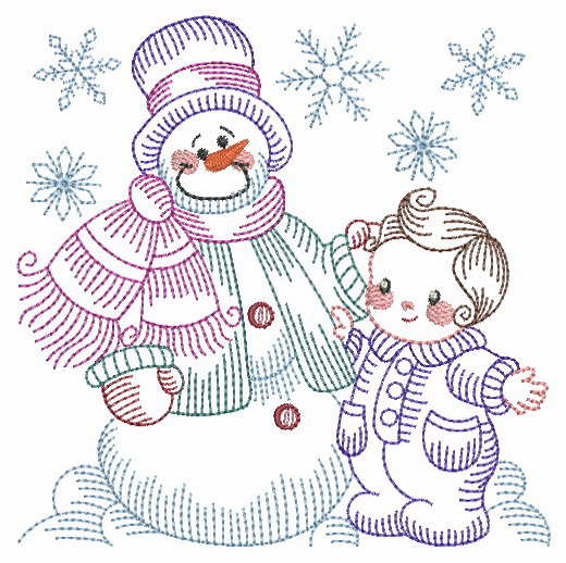 Vintage Snowman 8-5