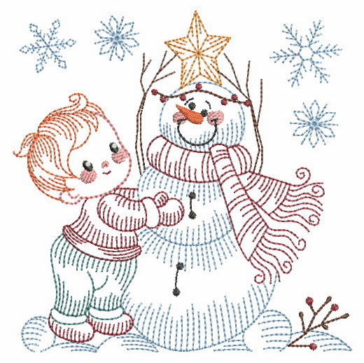 Vintage Snowman 8-6