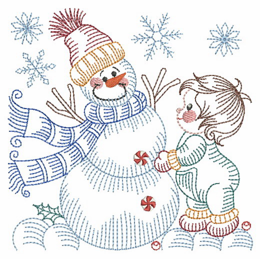 Vintage Snowman 8-7