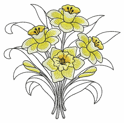 Sketched Flower Bouquets-8