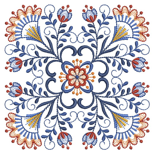 Polish Folk Art Quilt-3