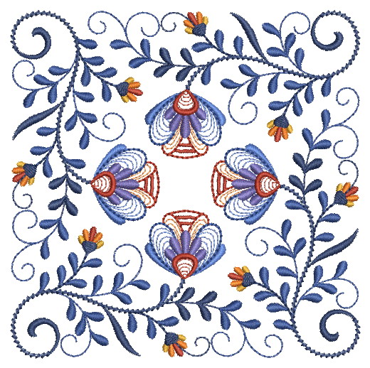 Polish Folk Art Quilt-8