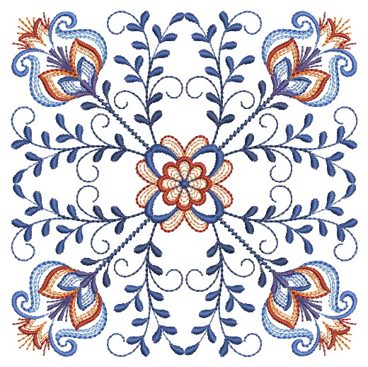 Polish Folk Art Quilt-10