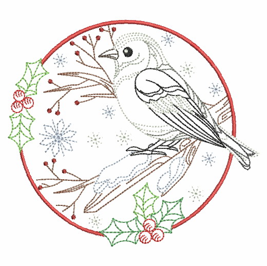 Vintage Winter Birds-12