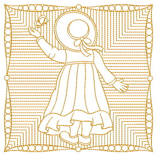 Trapunto Sunbonnet Sue 2-10