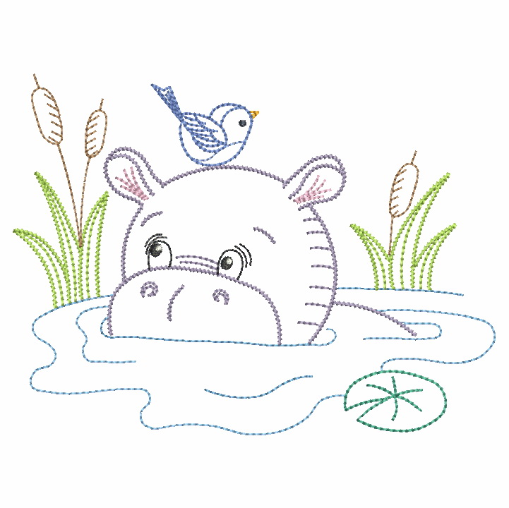 Vintage Pond Scene-10