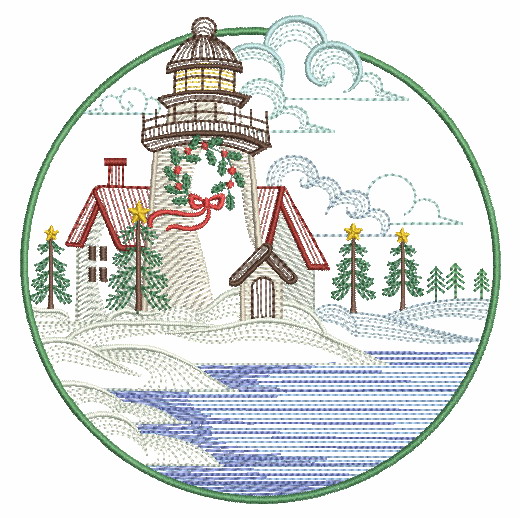Christmas Lighthouses 2 | OregonPatchWorks Christmas Lighthouses 2 | OregonPatchWorks