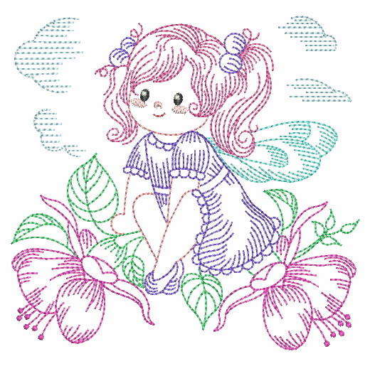 Vintage Flower Fairy-8