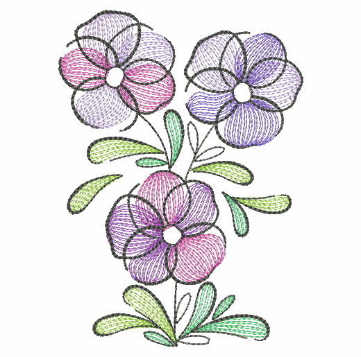 Doodle Flowers 4-9