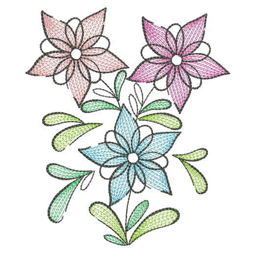 Doodle Flowers 4-10