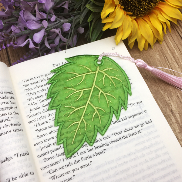 Organza Leaf Bookmark-4