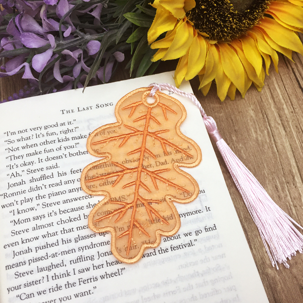 Organza Leaf Bookmark-6