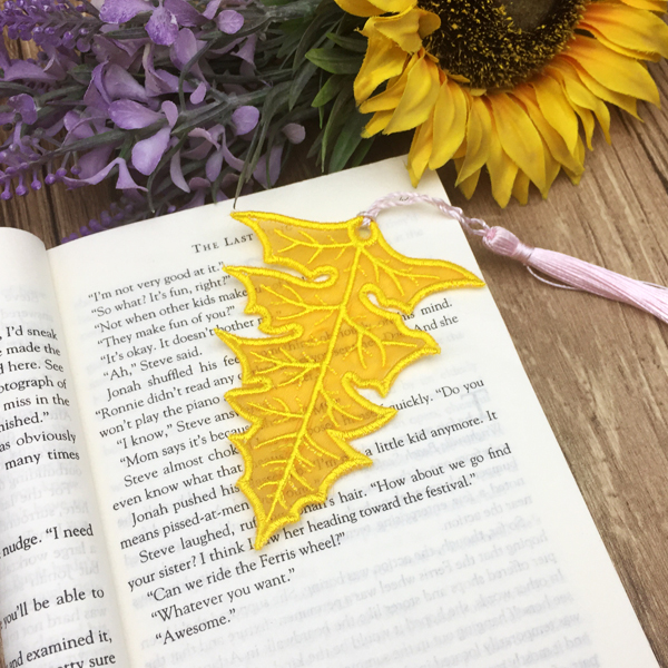Organza Leaf Bookmark-7