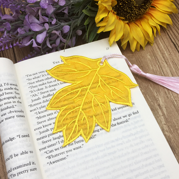 Organza Leaf Bookmark-8