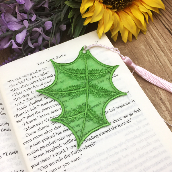 Organza Leaf Bookmark-9