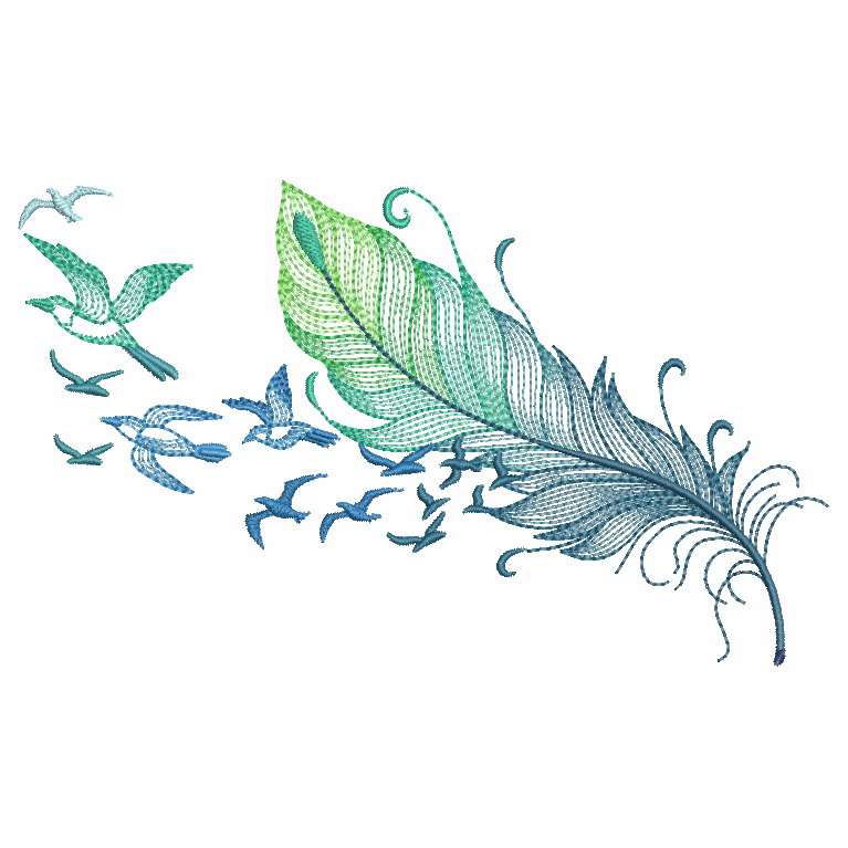 Variegated Feathers-6