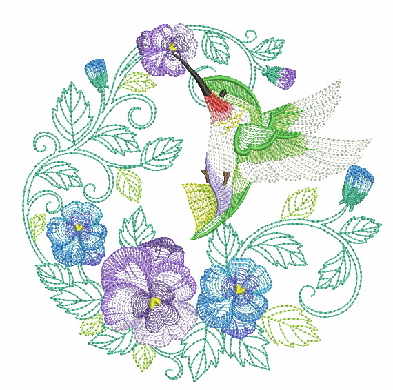 Vintage Hummingbirds 3-5