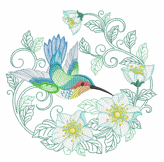 Vintage Hummingbirds 3-7