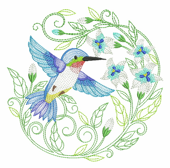 Vintage Hummingbirds 3-9