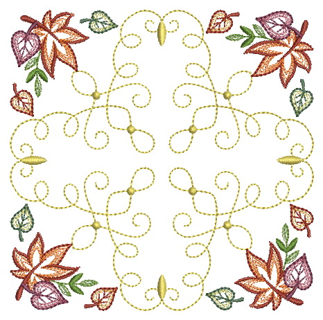 Filigree Leaf Quilt-3