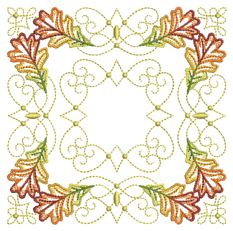 Filigree Leaf Quilt-4