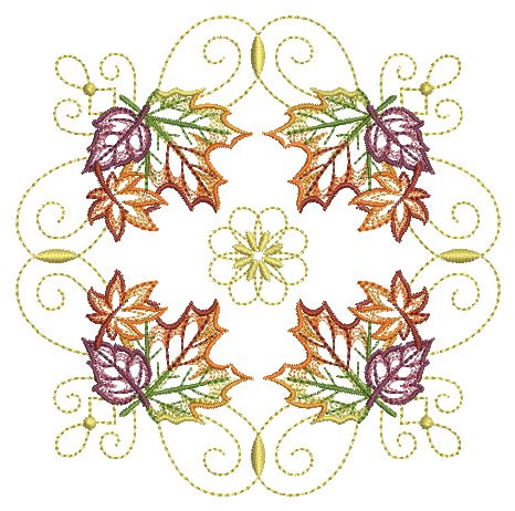 Filigree Leaf Quilt-5