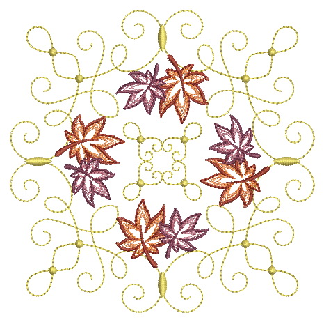 Filigree Leaf Quilt-6