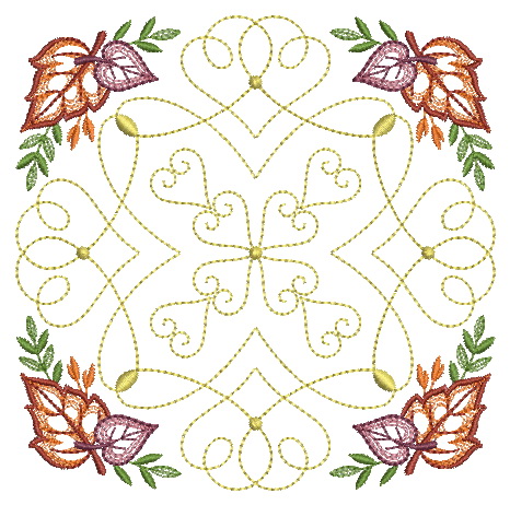 Filigree Leaf Quilt-8