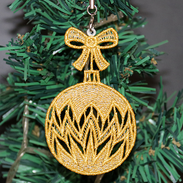 FSL Golden Christmas Ornaments-3