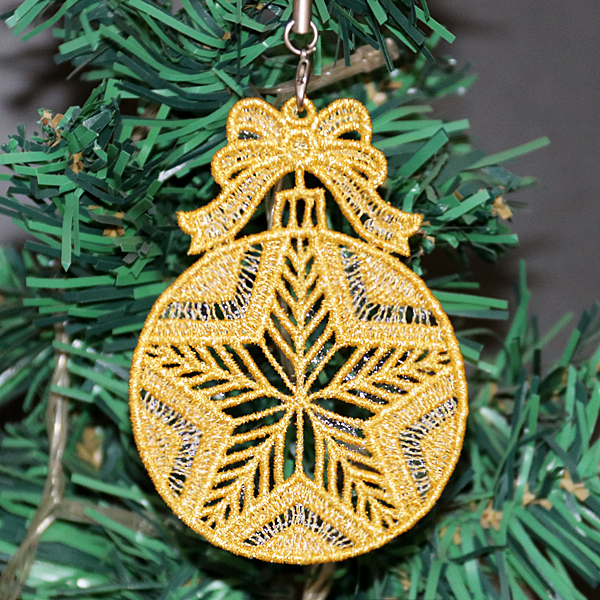 FSL Golden Christmas Ornaments-7