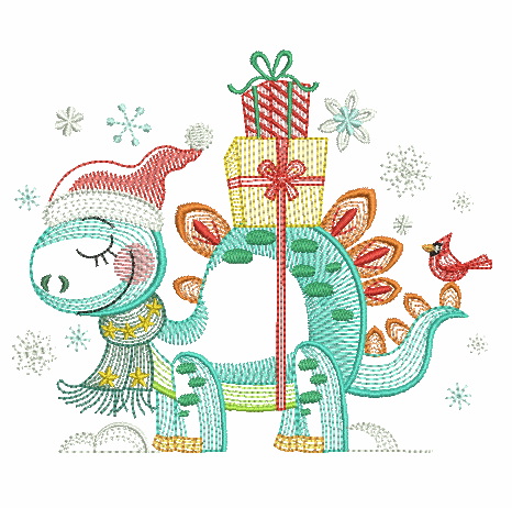 Christmas Dinosaurs-5