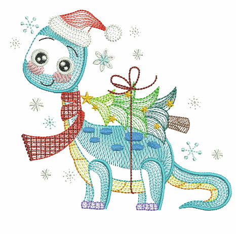 Christmas Dinosaurs-7