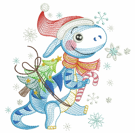 Christmas Dinosaurs-8